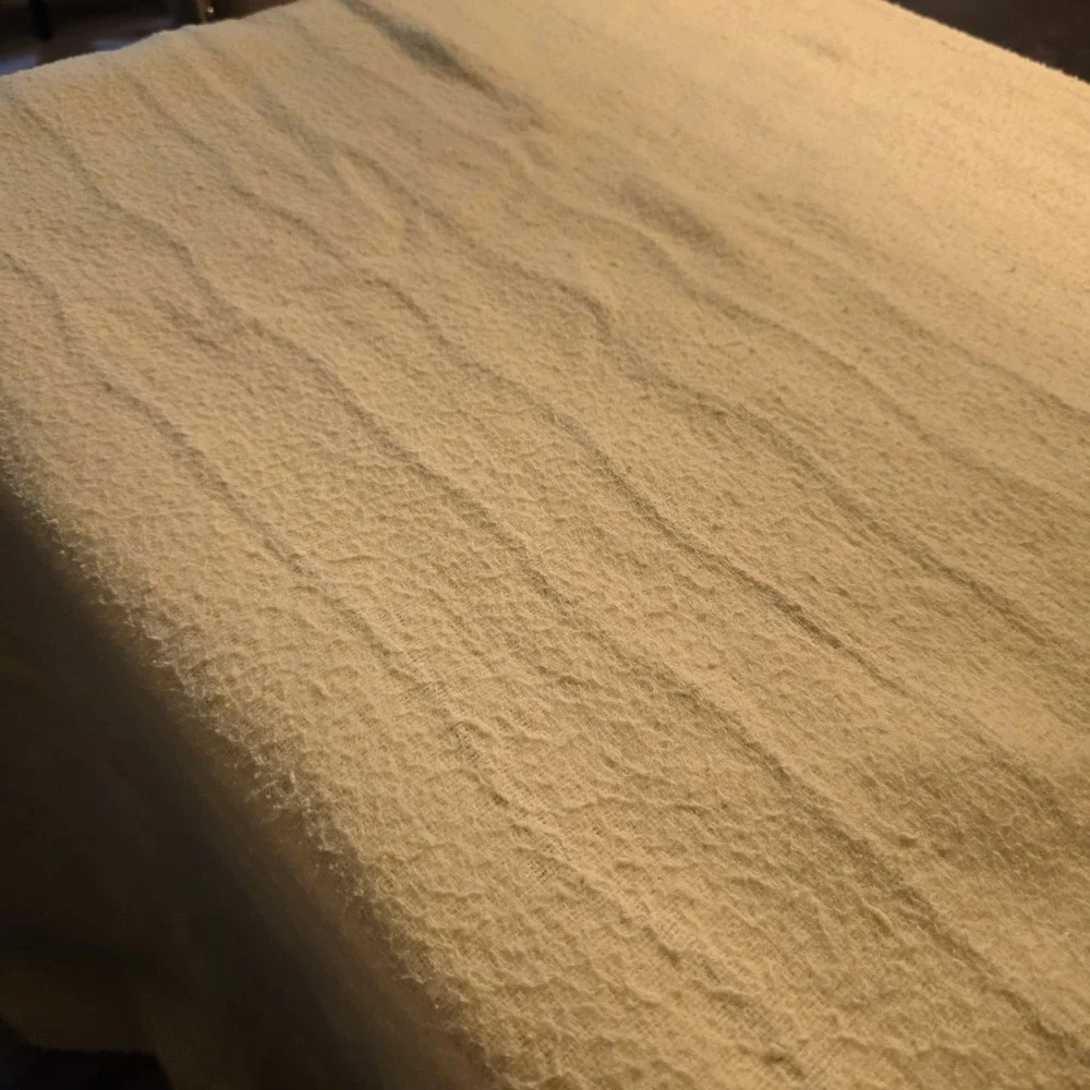 Vintage Electric Heated Blanket YELLOW Twin Size Satin Edge *DOES‎ NOT HAVE PLUG